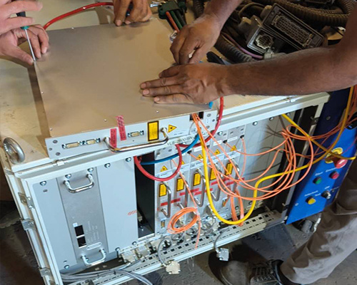 【Repair Service】Overseas maintenance 2500W IPG laser source replace two laser modules
