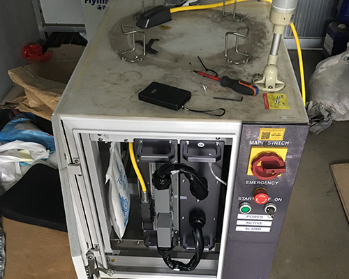 【Repair Service】Hymson laser cutter Using 6000W Max laser source Replaced the fiber cable 【Repair Service】Hymson laser cutter Using 6000W Max laser source Replaced the fiber cable