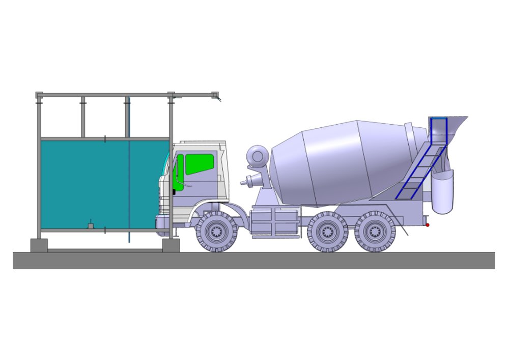 EXC40E Mixertruck Wash House