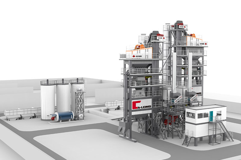 Medium-scale asphalt mixing plant