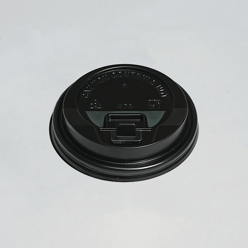 Plastic lids for paper cup black lids customized size