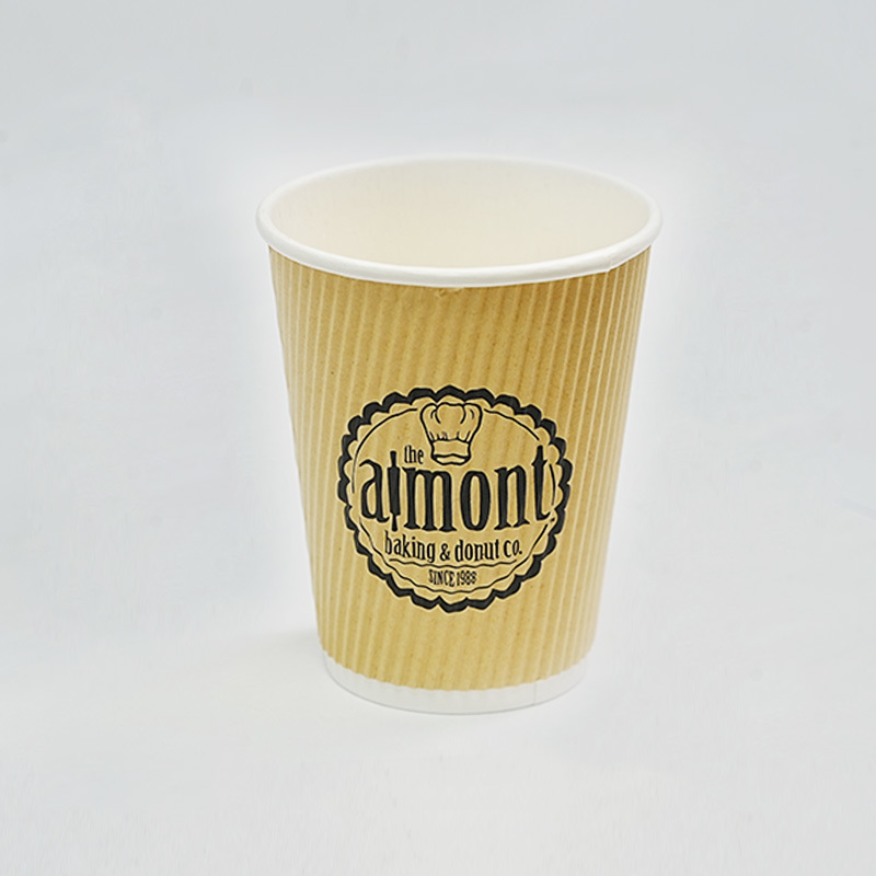Ripple wall paper cup custom packing printed for hot coffee paper cups