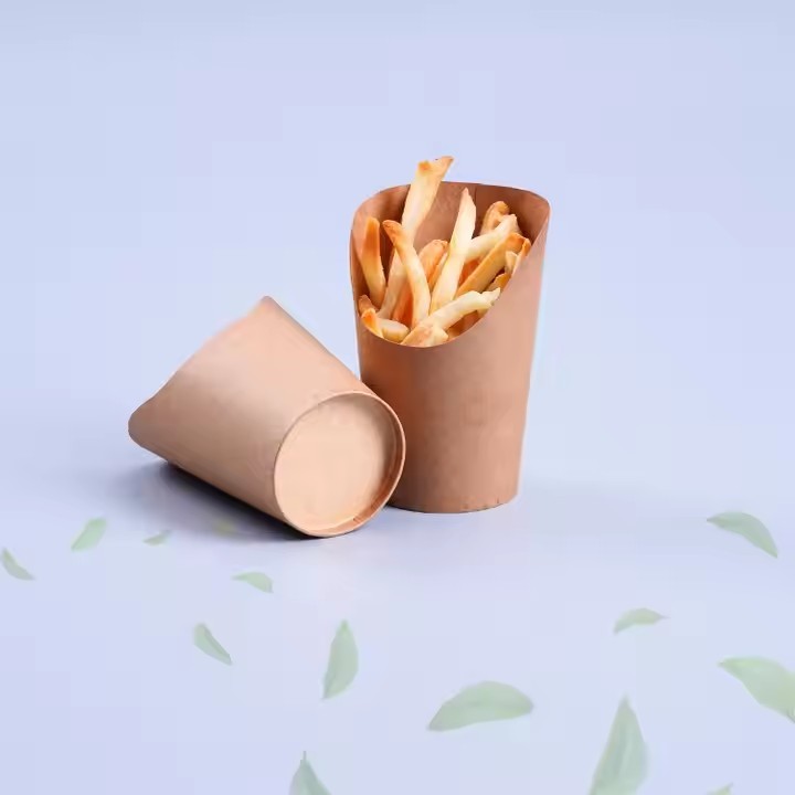French Fries Chips/ Chicken cups Take Out Packaging Paper Boxes Recyclable
