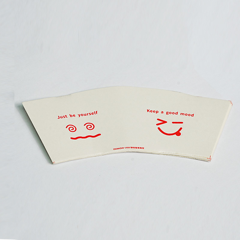 Customized logo printing food grade disposable paper cup fans
