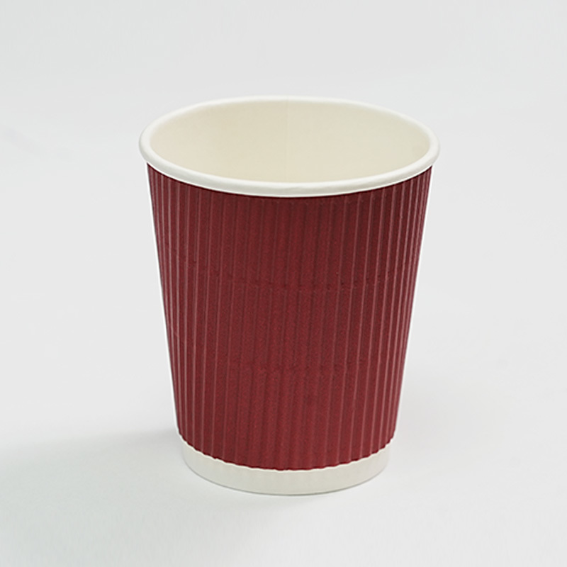 Full color printing Paper Cups Thick Ripple Wall Coffee Paper Cups