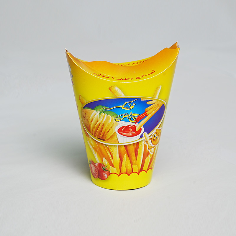 Biodegradable French Fries Holder Disposable Paper French Fries Cups