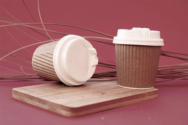 What are all the design options for corrugated paper cups?