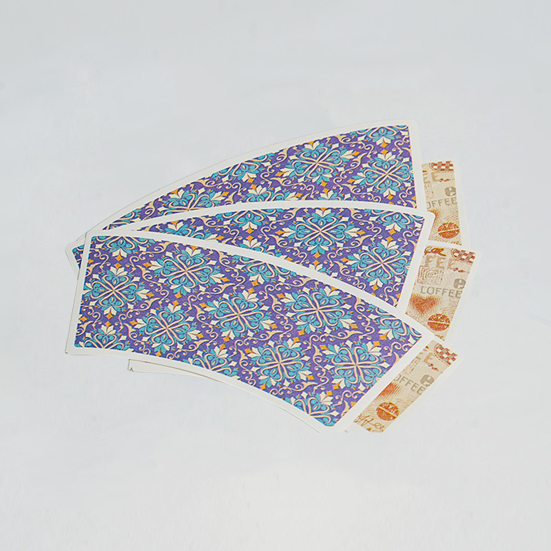 Wholesale disposable paper cup fans with  single or double PE coated