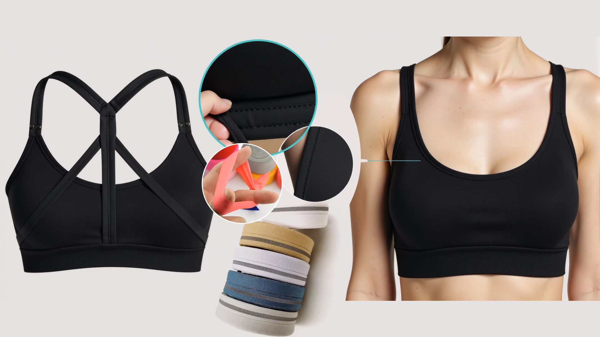 Elastic hemming band
