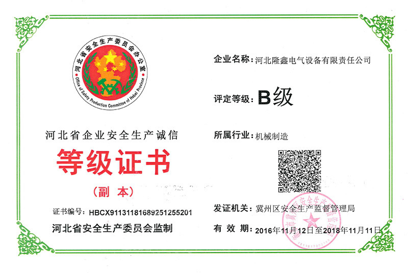 等级证书 等级证书