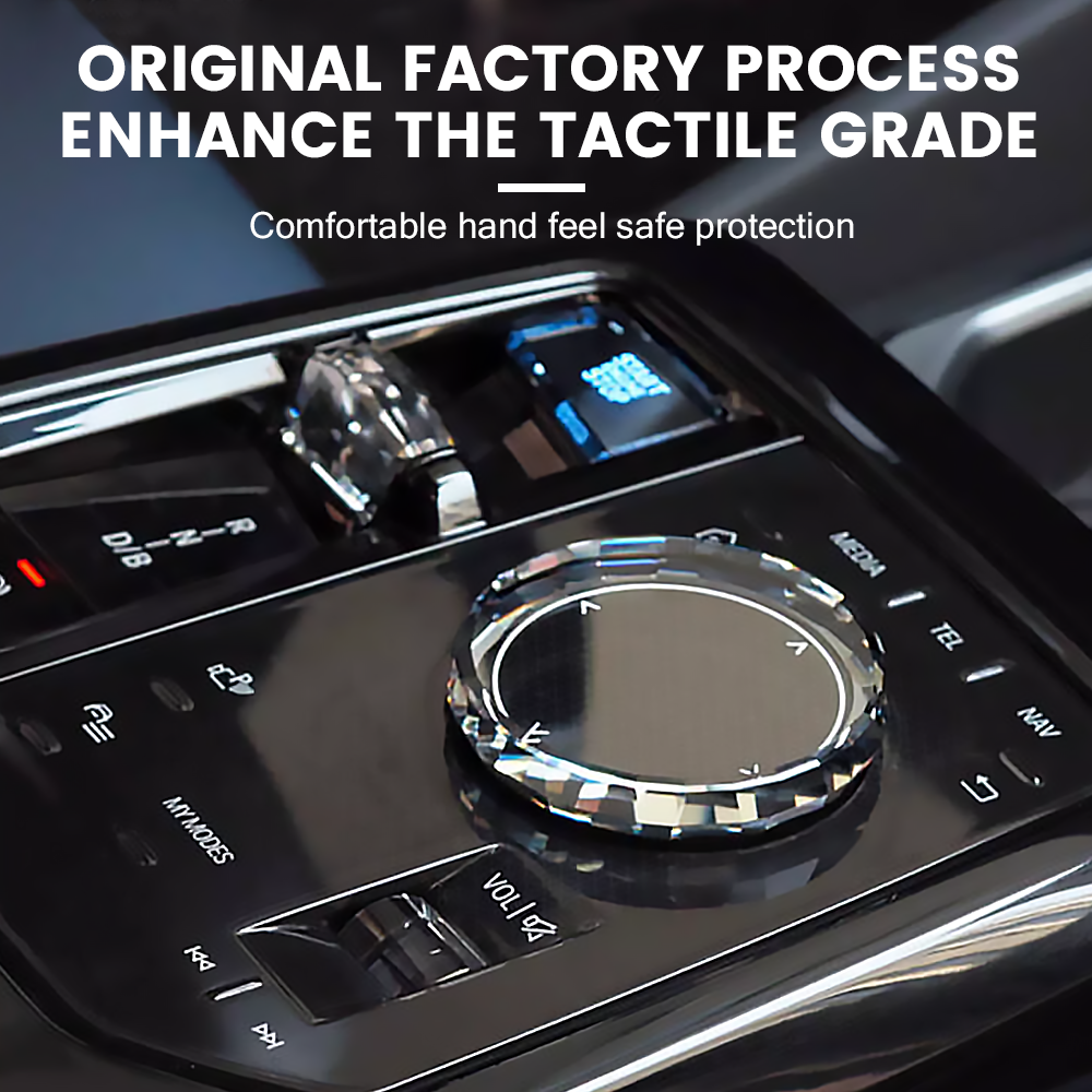 Crystal Glass Paddle Button Knob