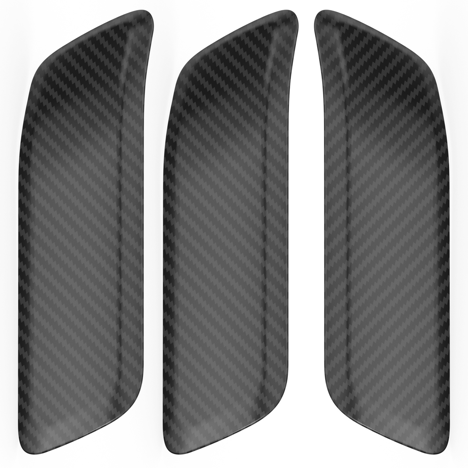 Dry carbon 3-door handle cover