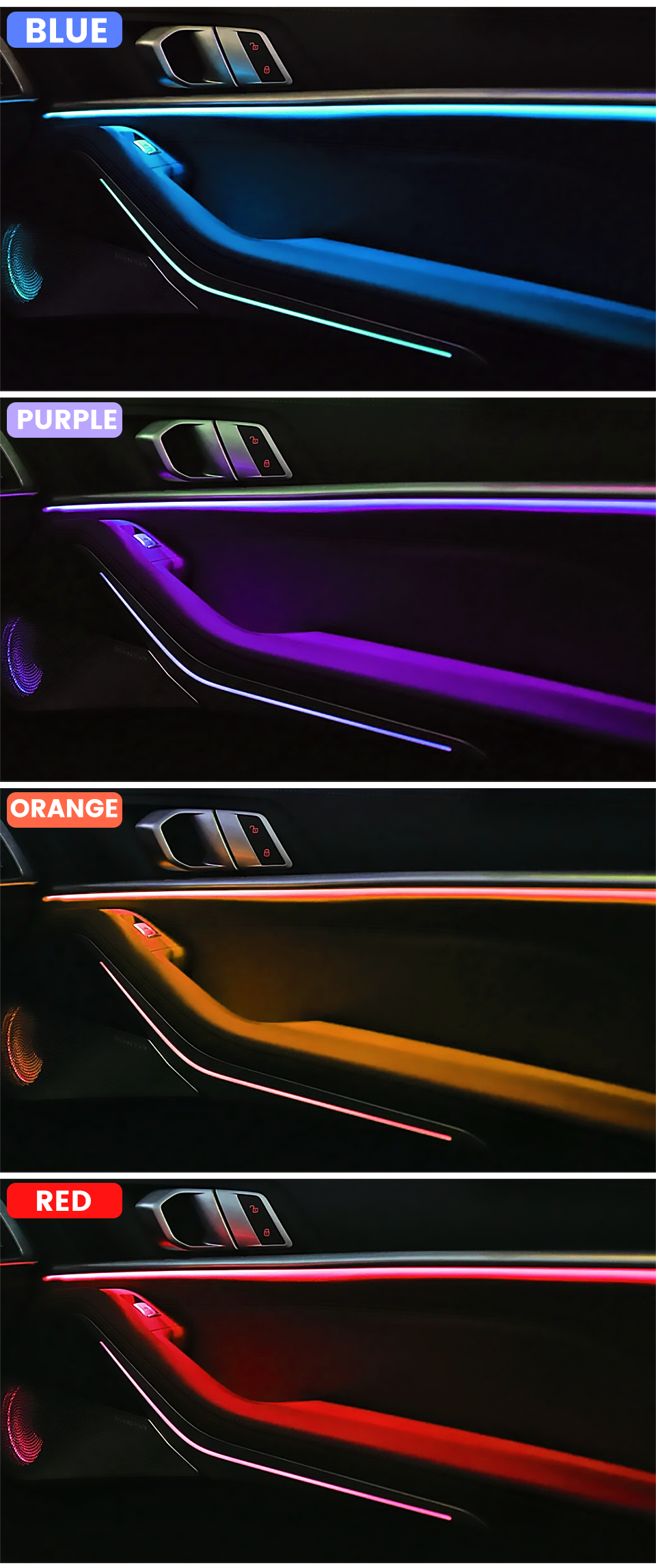 LED Door Panel Ambient Lighting