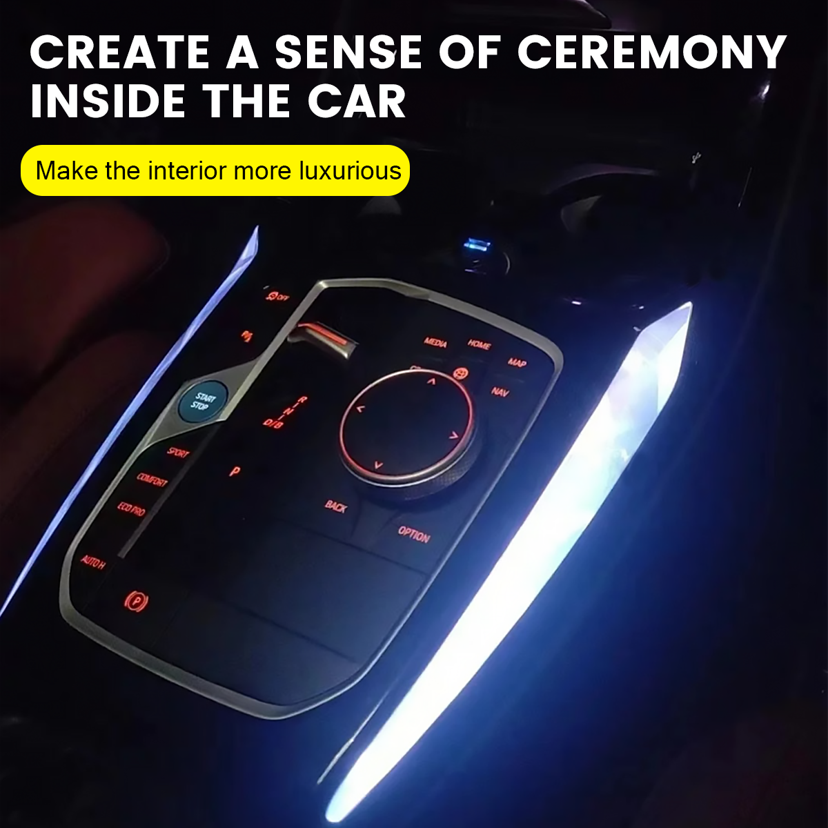 Crystal Center Console Saddle Light