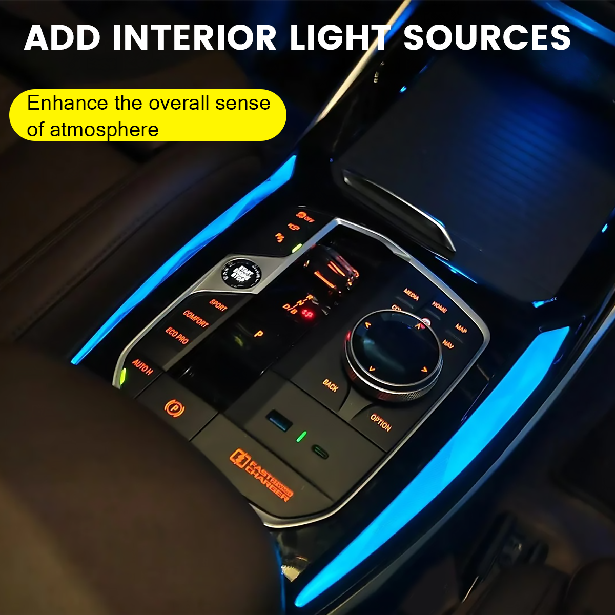 Crystal Center Console Saddle Light