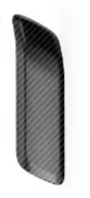 Dry carbon front door handle cover