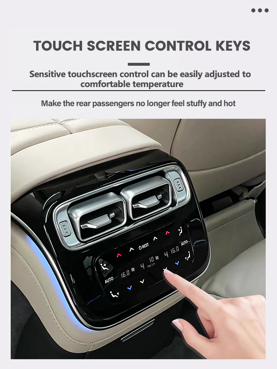 Rear Air Conditioning Panel