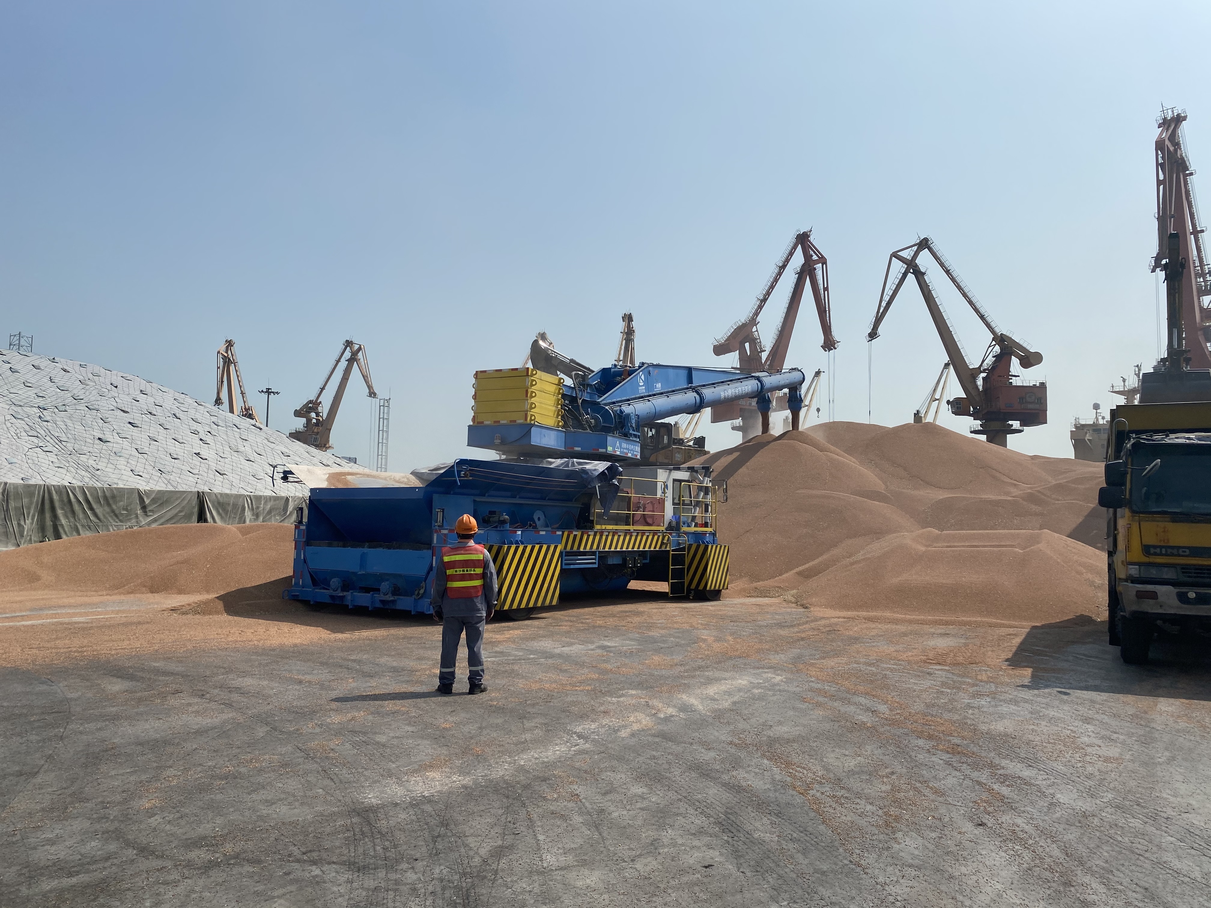 Multi-purpose Grain Stacking and Ship Loader