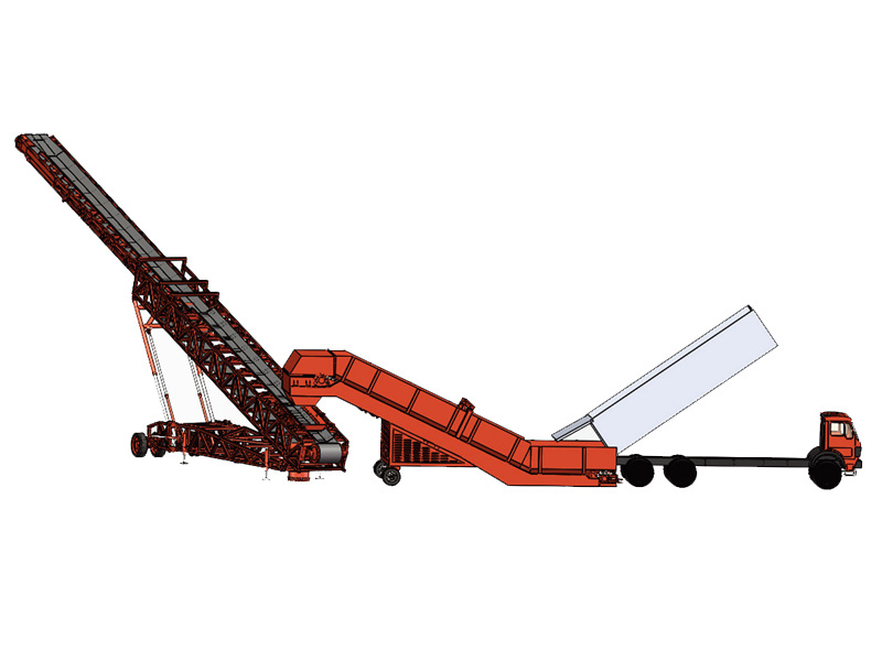 Mobile Split Bulk Material Stocking Machine