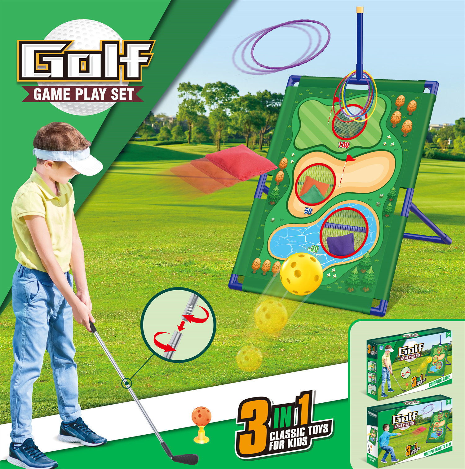 7888-31 Racks en tissu de golf