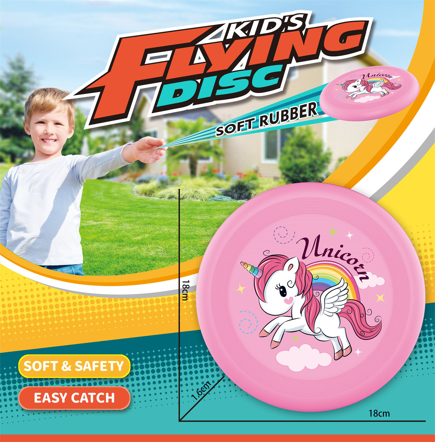 Frisbee 9888-18B TPR18CM (Rouge)
