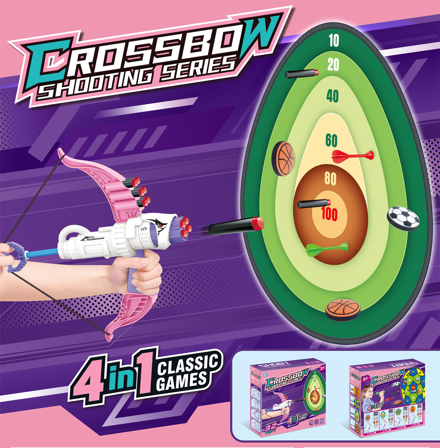 1666-3B Crossbow Avocado Target (Pink)
