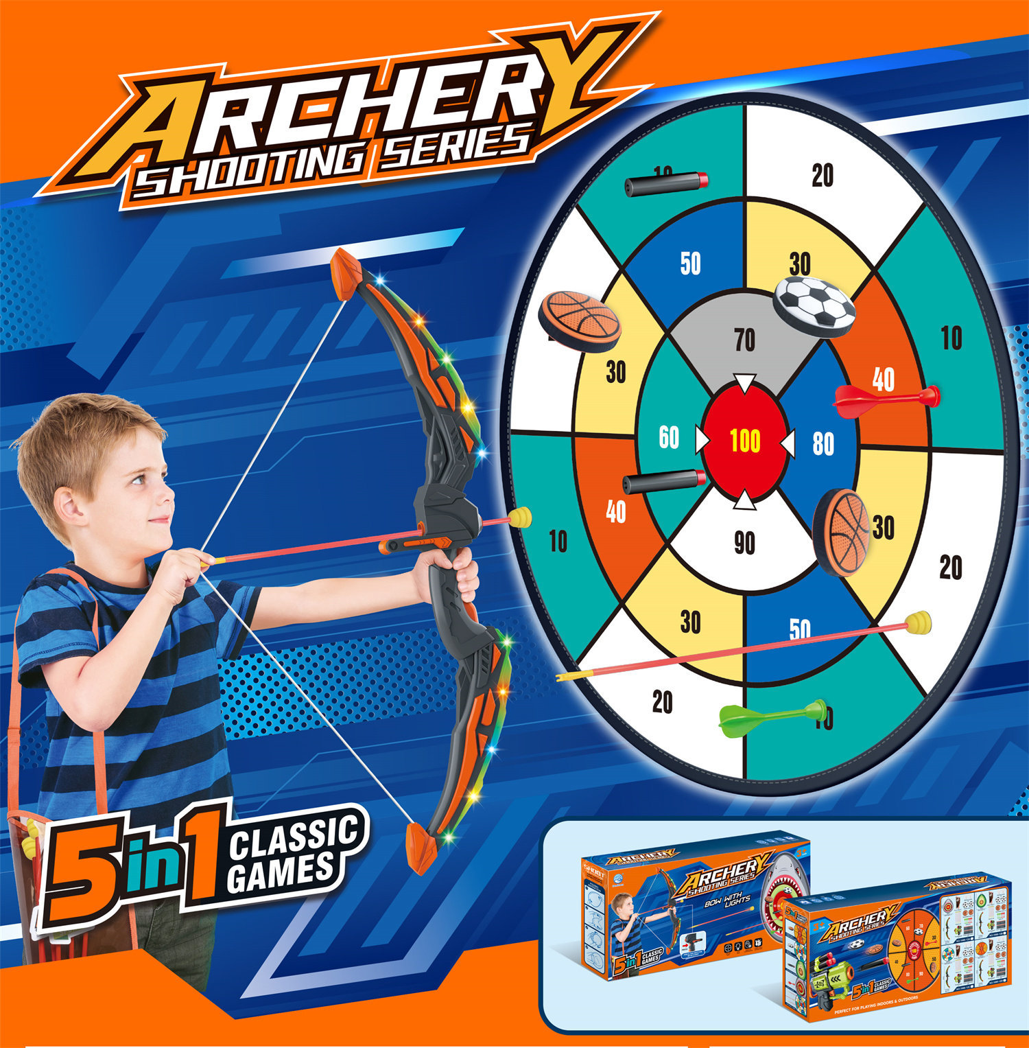 1666-12C Light Bow And Arrow Digital Target
(Black)