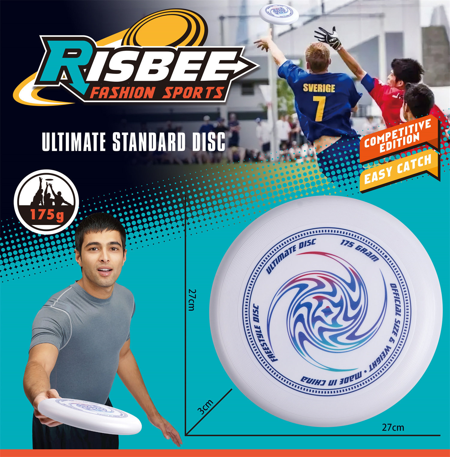 9888-5 PE gros frisbee