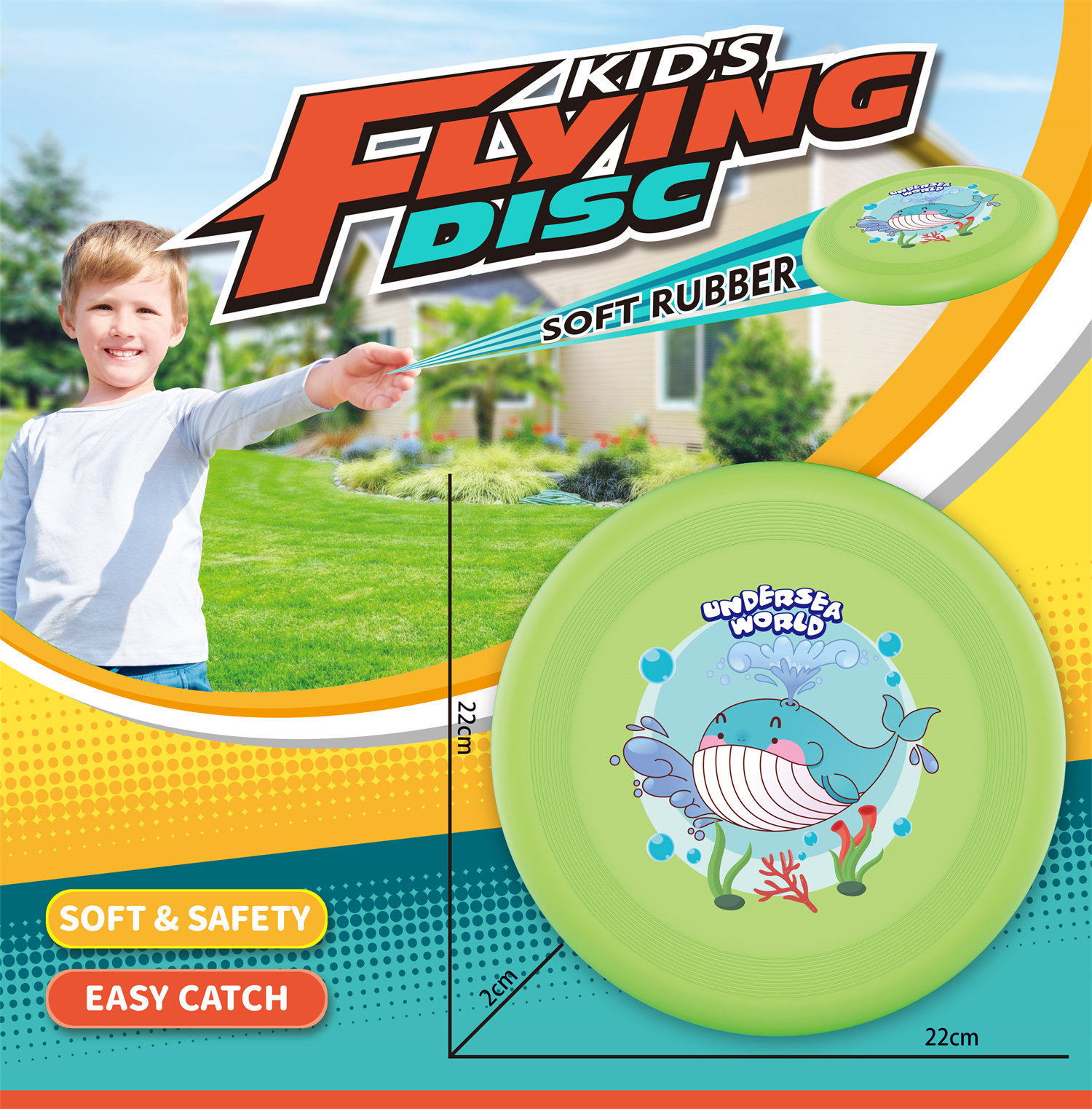 9888-22A TRP22CM Frisbee (green)