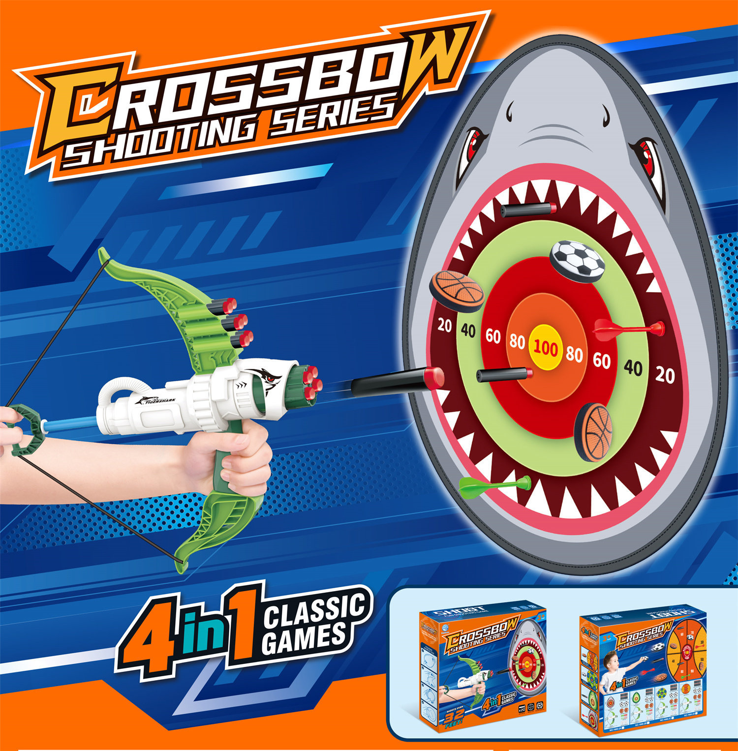 1666-2A Crossbow Shark Target (Green)