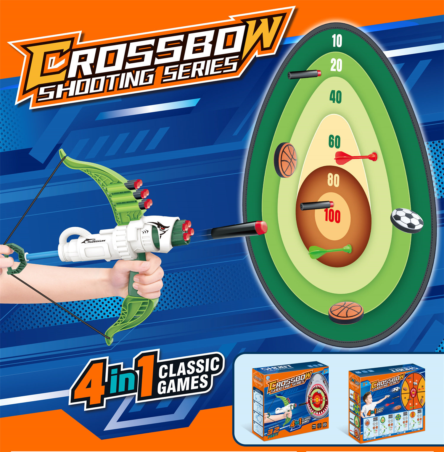1666-2B Crossbow And Avocado Target (Green)