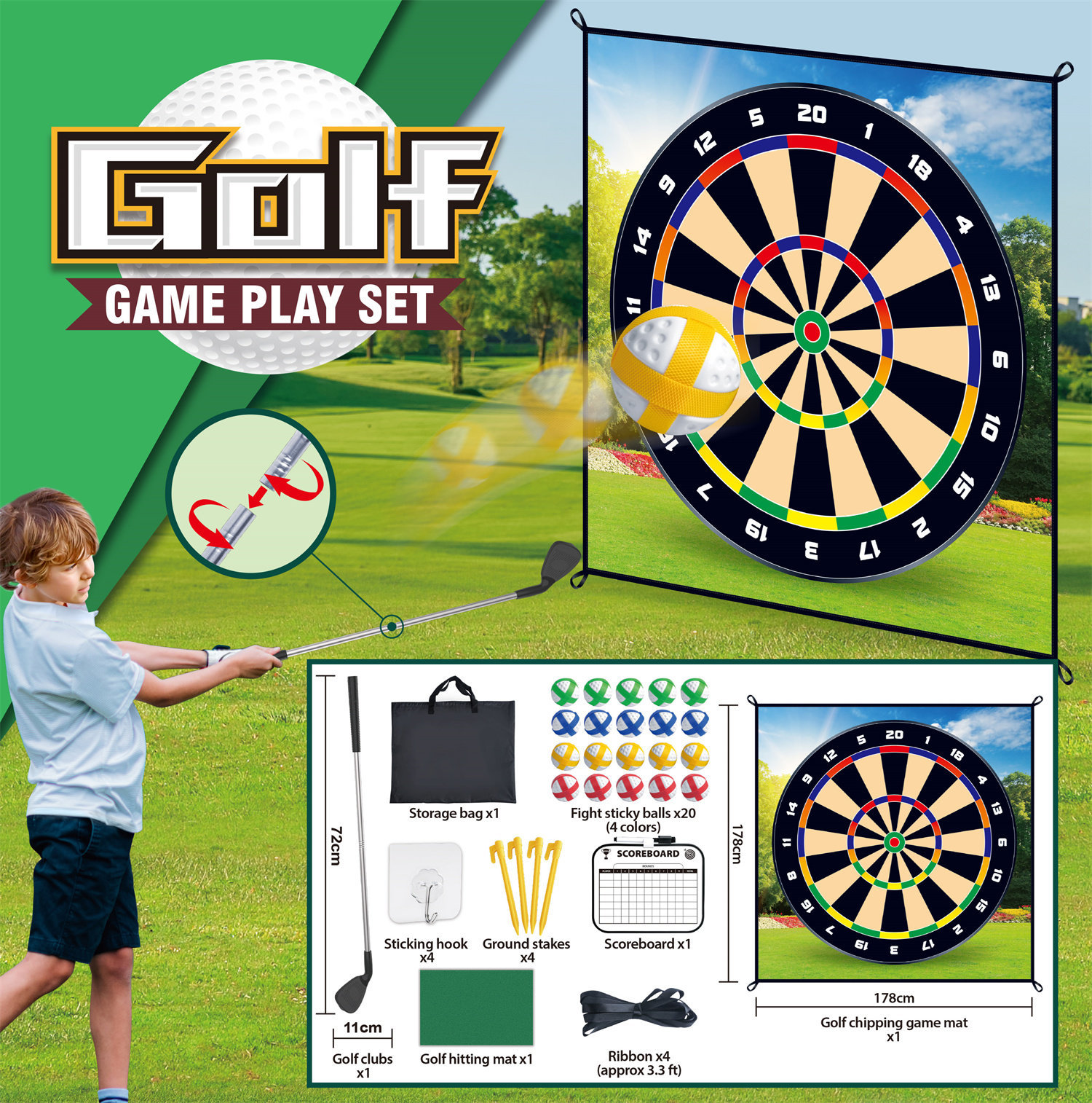7888-5 Tapis de golf