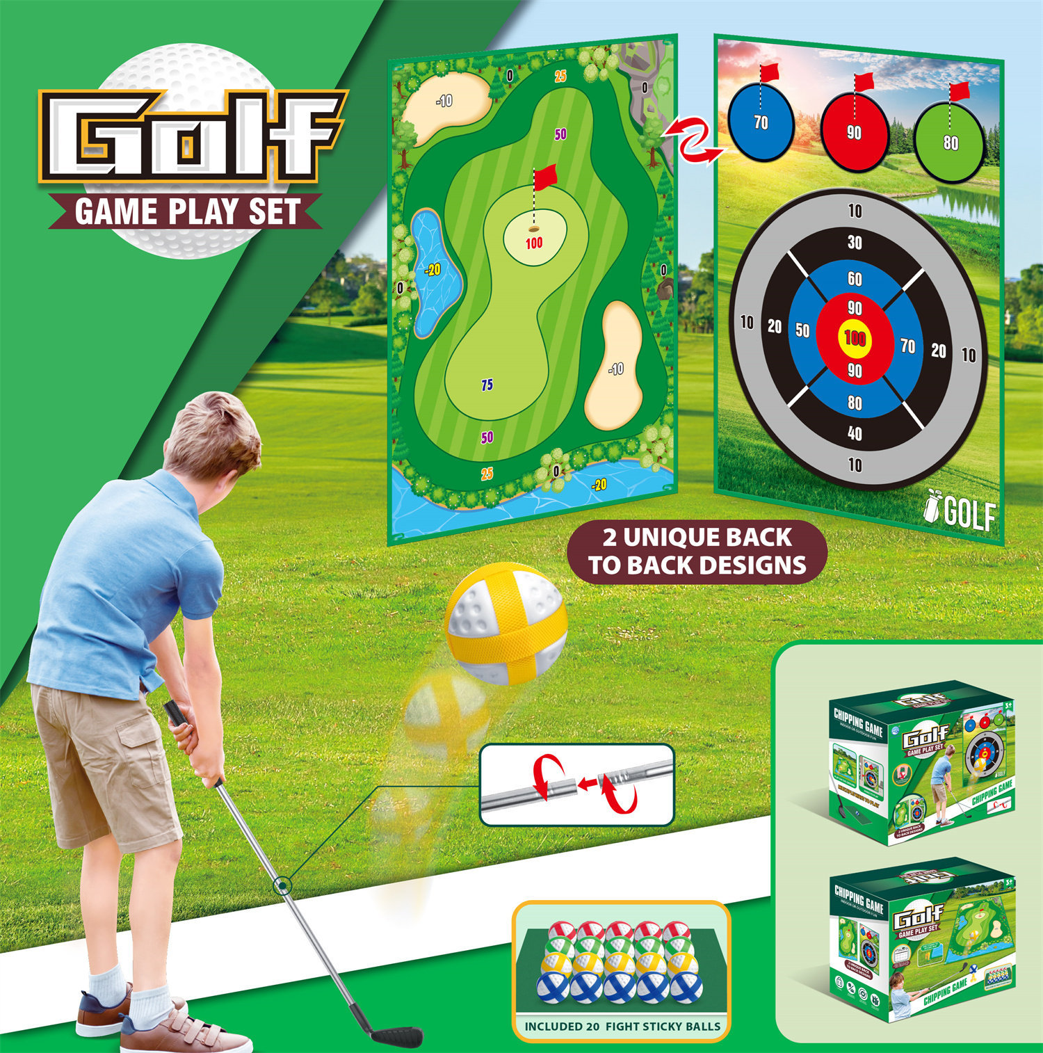 7888-28 Golf double face