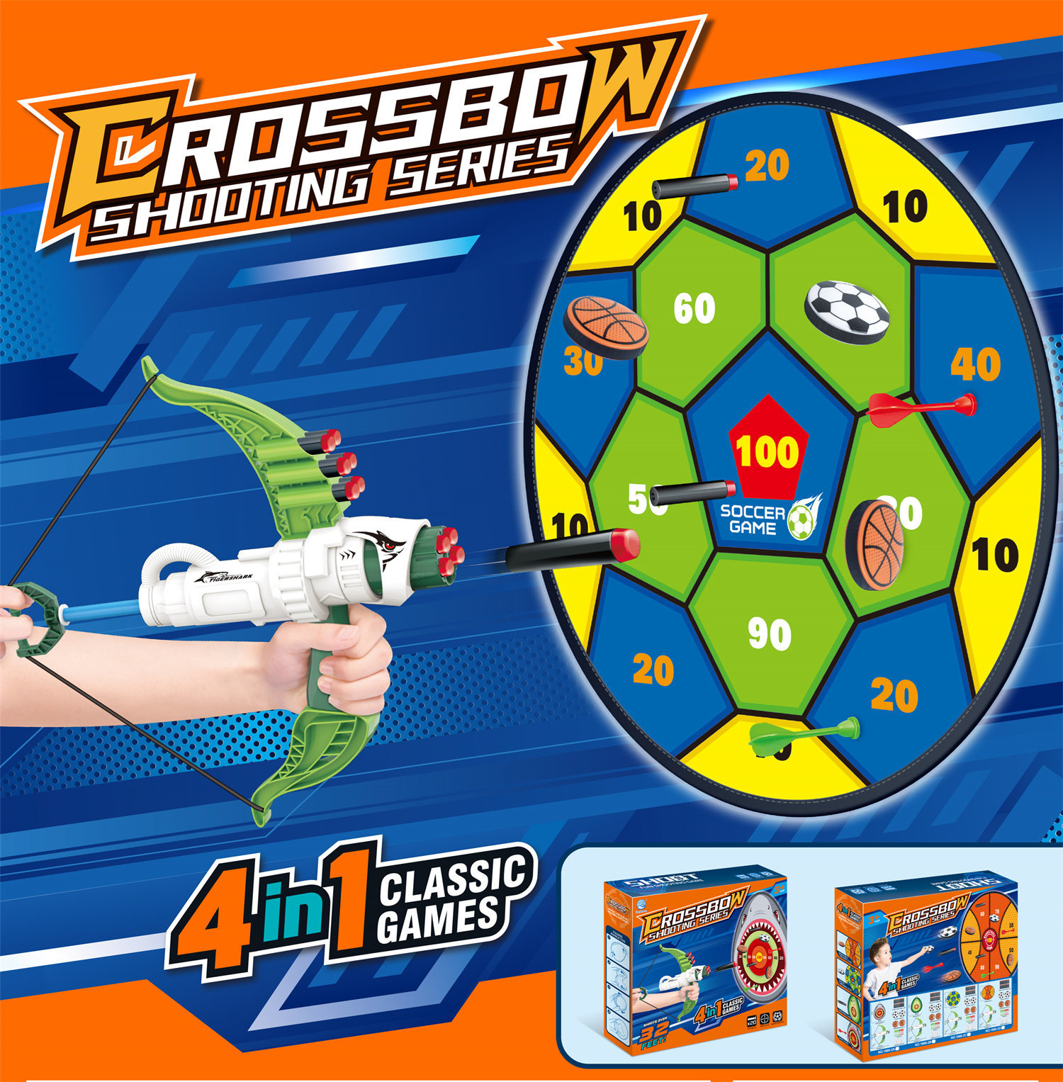1666-2C Crossbow Soccer Target (Green)