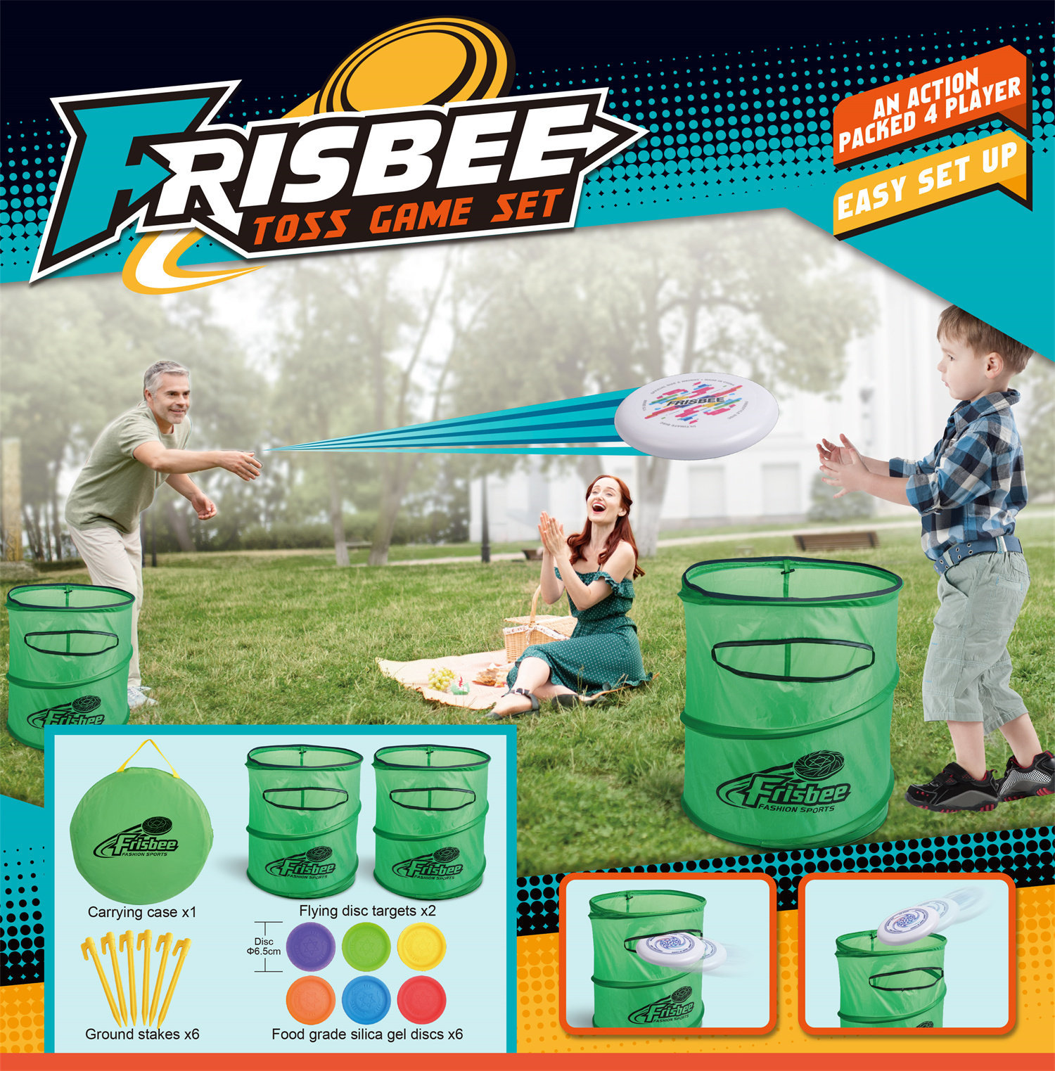 9888-9 Ensemble de cartouches de lancer frisbee en silicone