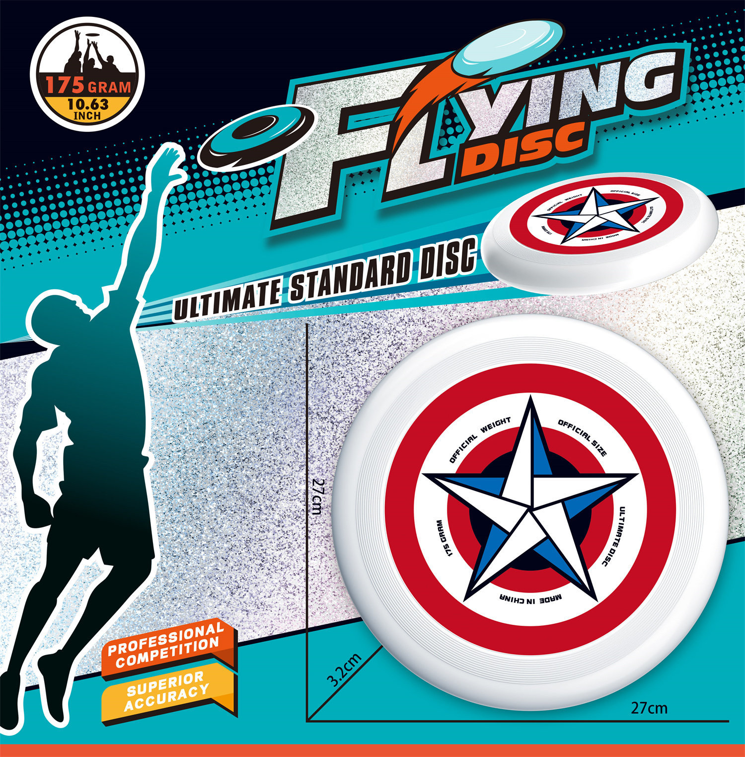 9888-26A UV27CM Frisbee (White)