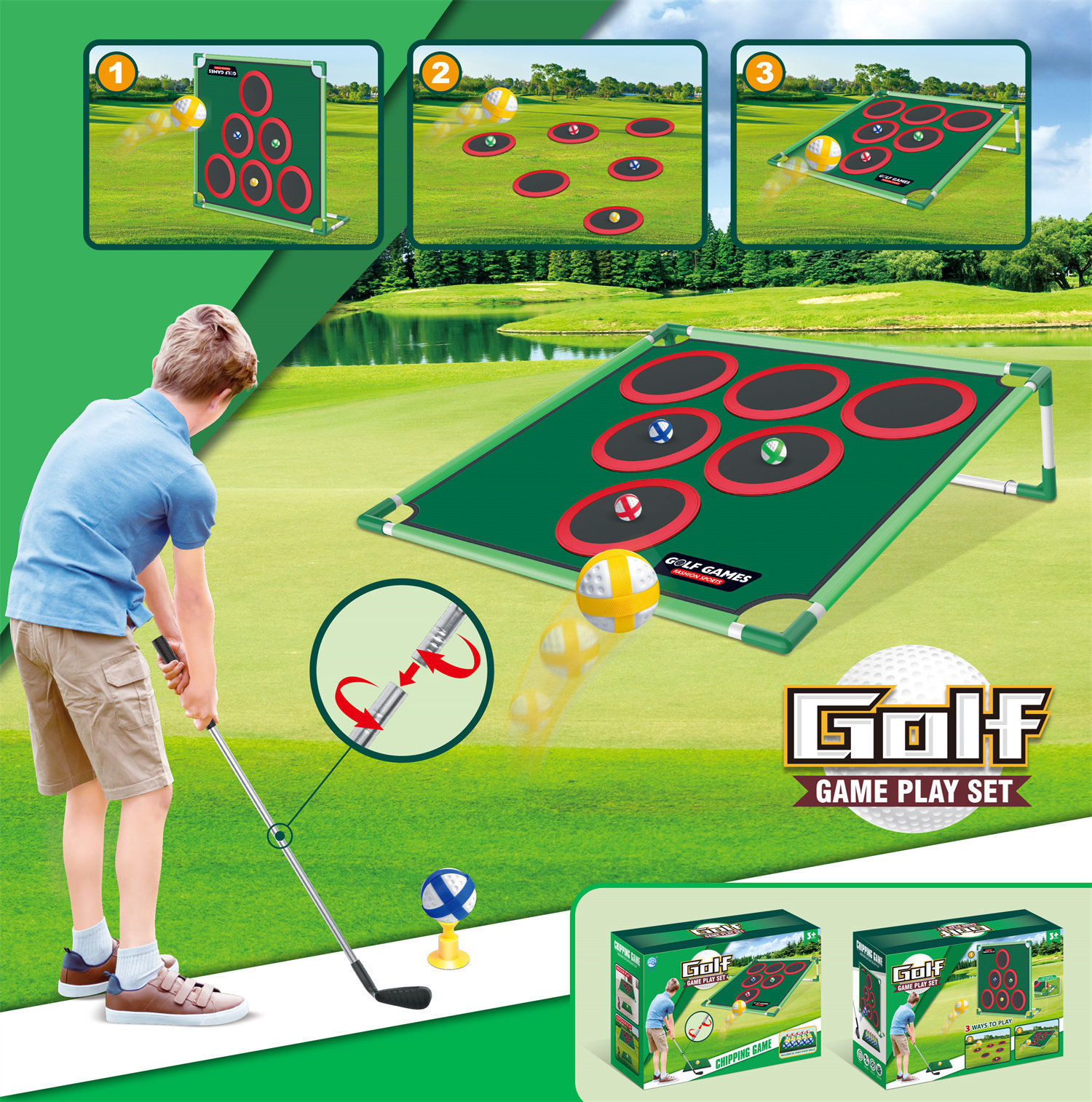 7888-38 Cible de golf (avec support)