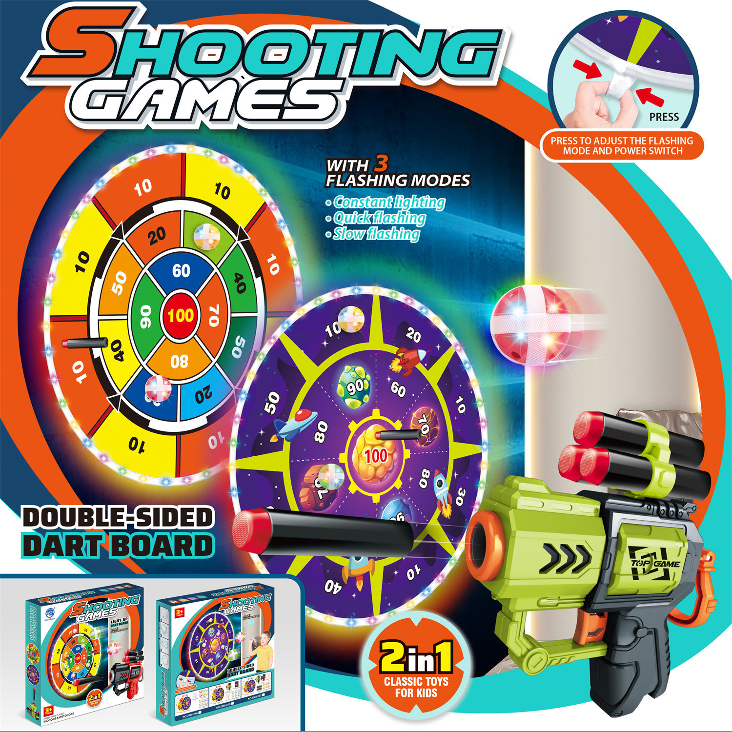 3888-23C Light Double-sided Space Target