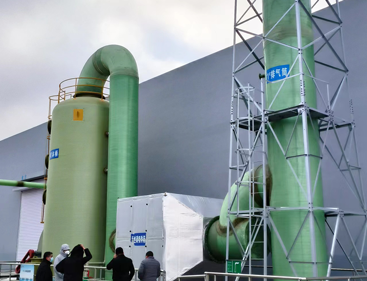 Inner Mongolia Wulanchabu spray tower exhaust pipe purification project