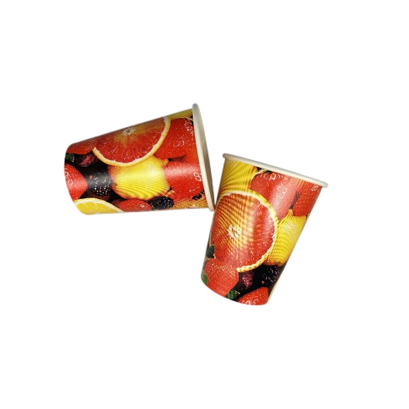 Cold Drinking Paper Cup Disposable Water Drinking Cup Wholesale Custom Printed Paper Cup
