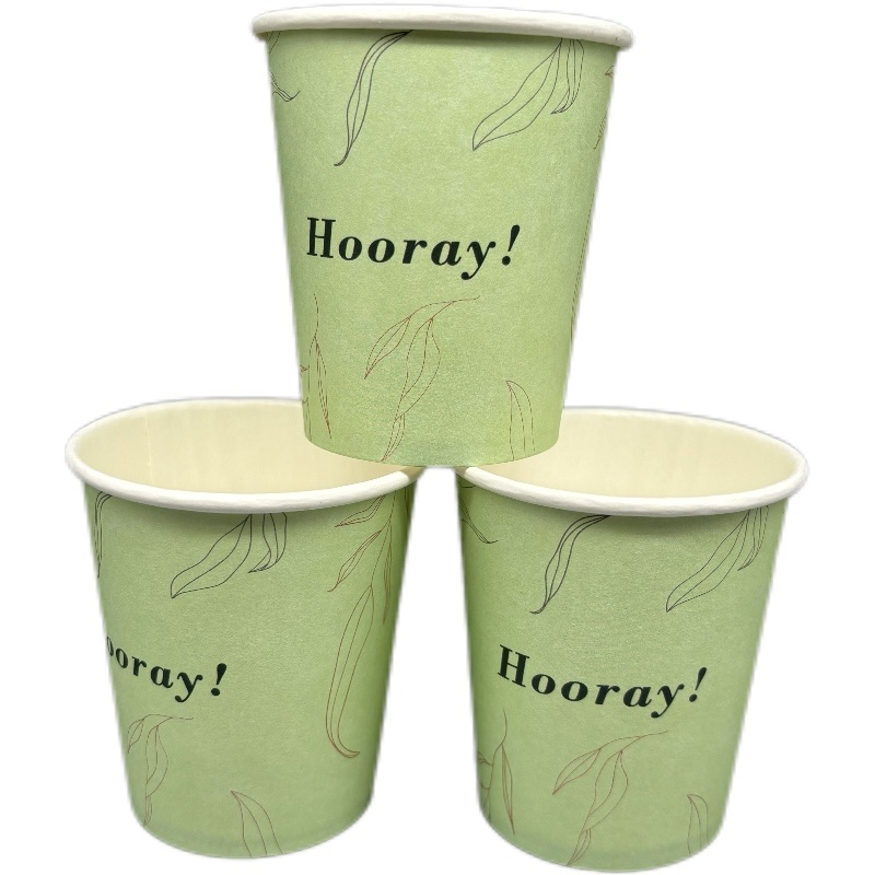 Eco Friendly Disposable Full Printing Color 4Oz 8oz 12oz 16oz Customized Coffee Paper Cups for Hot Water Drinking