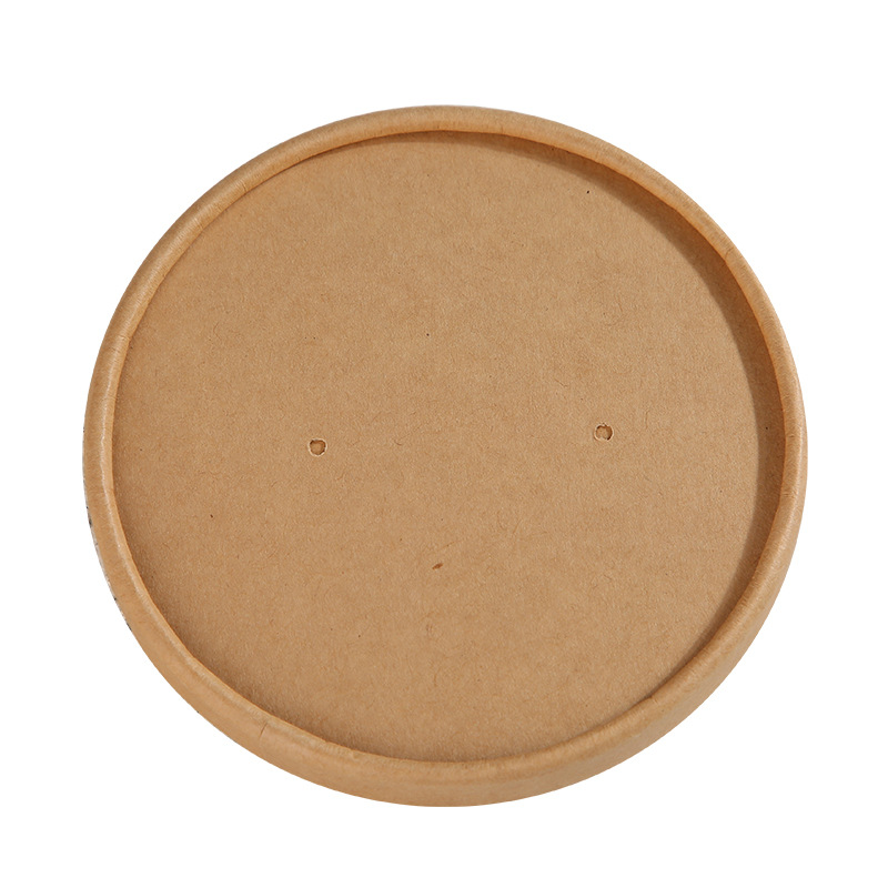Disposable Paper Cup Lid Milk Tea Hot Drink Paper Lid Soup Bowl Lid Ice Cream Lid Round Roll Lid Printable