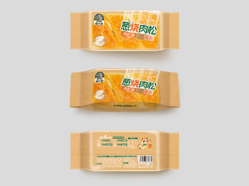 Bread with scallion and pork floss