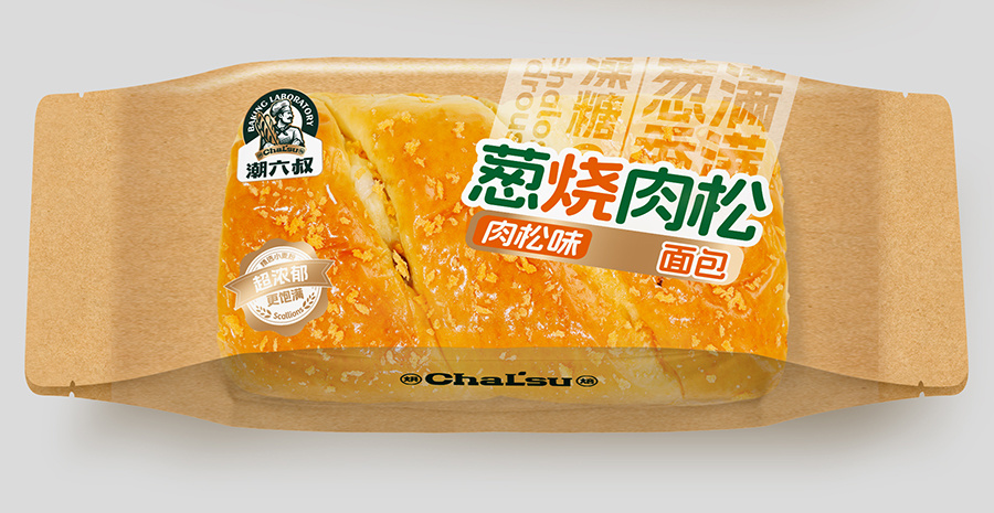 葱烧肉松面包