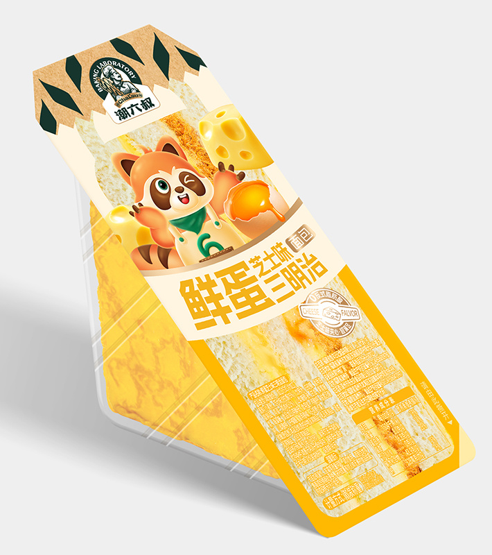 鲜蛋芝士味三明治面包
