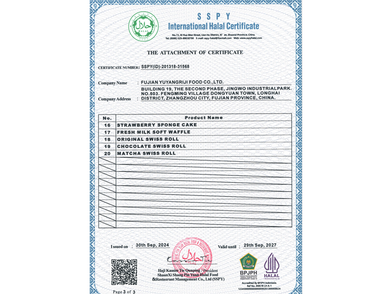 (Indonesia) International HALAL Certificate