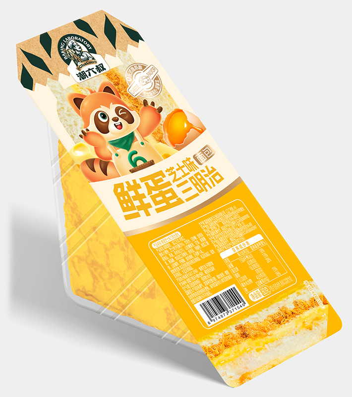 鲜蛋芝士味三明治面包