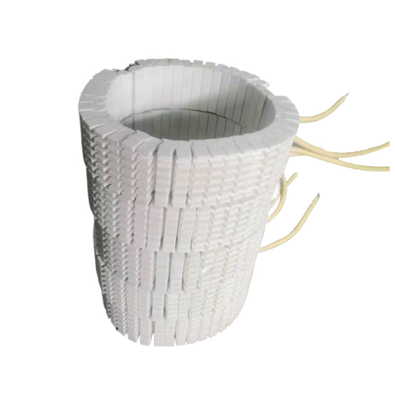 Air cooled ceramic heating ring