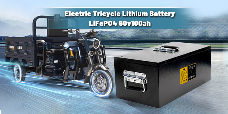 Electric Tricycle Lithium Battery LiFePO4 60V 100Ah Solution