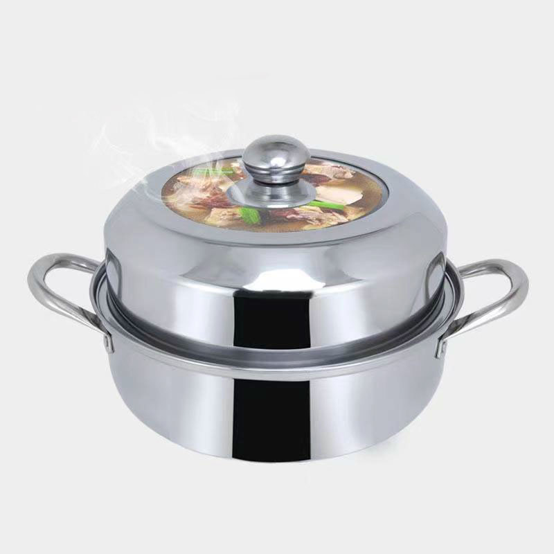 Multi-function stainless steel steamer